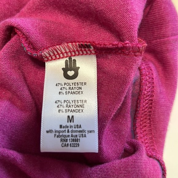 1058 Women’s  SpiritualGangster LongSleeve MetallicStripe Sweatshirt sz M - Picture 8 of 12